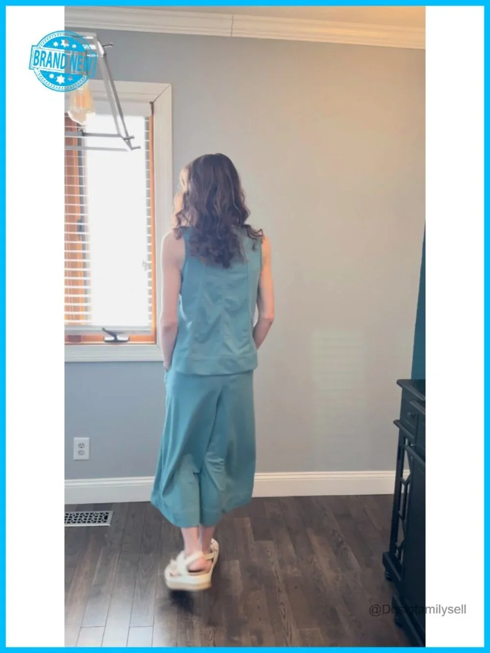 Two Piece Sets for Women Sleeveless Crop Pants Matching Lounge Set